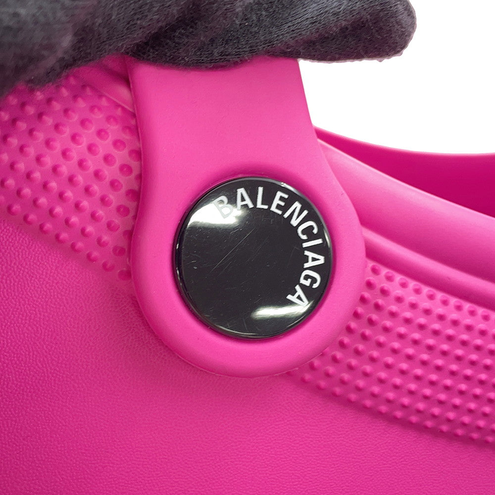 BALENCIAGA Crocs Bag Pink702266 Rubber Size Large