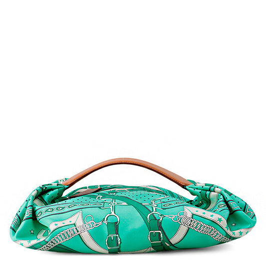 HERMES LA PROMENADE DU MATIN (Morning Walk) Vert Comics/Natural Silk Vache Hunter Leather