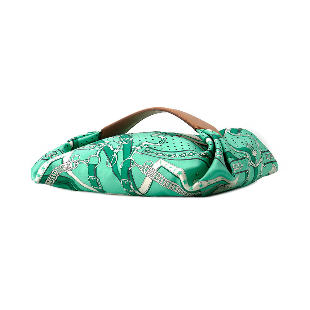 HERMES LA PROMENADE DU MATIN (Morning Walk) Vert Comics/Natural Silk Vache Hunter Leather