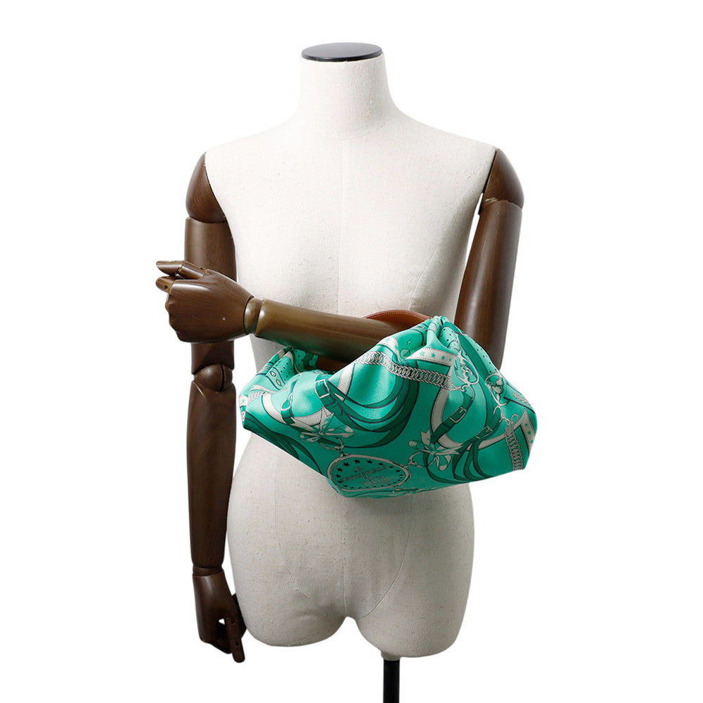 HERMES LA PROMENADE DU MATIN (Morning Walk) Vert Comics/Natural Silk Vache Hunter Leather