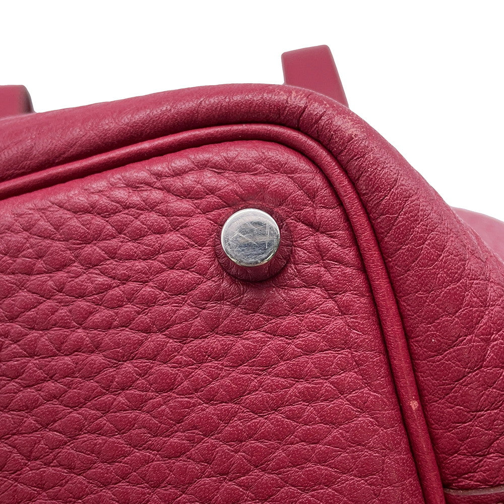 HERMES Picotin Lock Ruby Taurillon Clemence Size PM