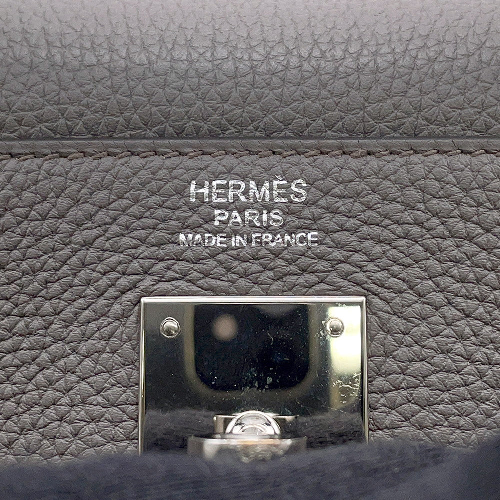 HERMES Kelly Retourne Etain Taurillon Clemence Size 32