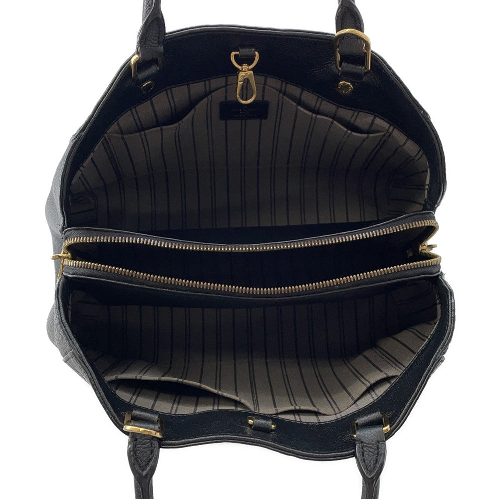 LOUIS VUITTON Montaigne NoirM41048 Monogram Empreinte Leather Size MM