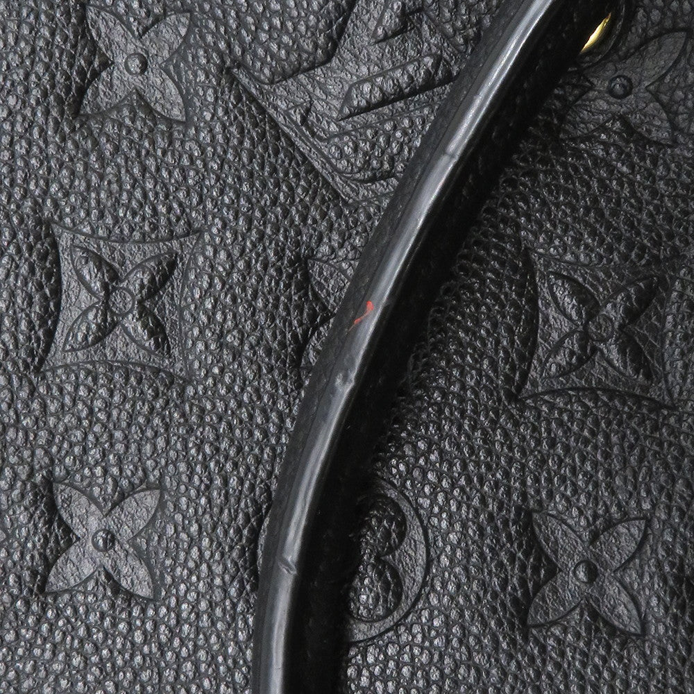 LOUIS VUITTON Montaigne NoirM41048 Monogram Empreinte Leather Size MM