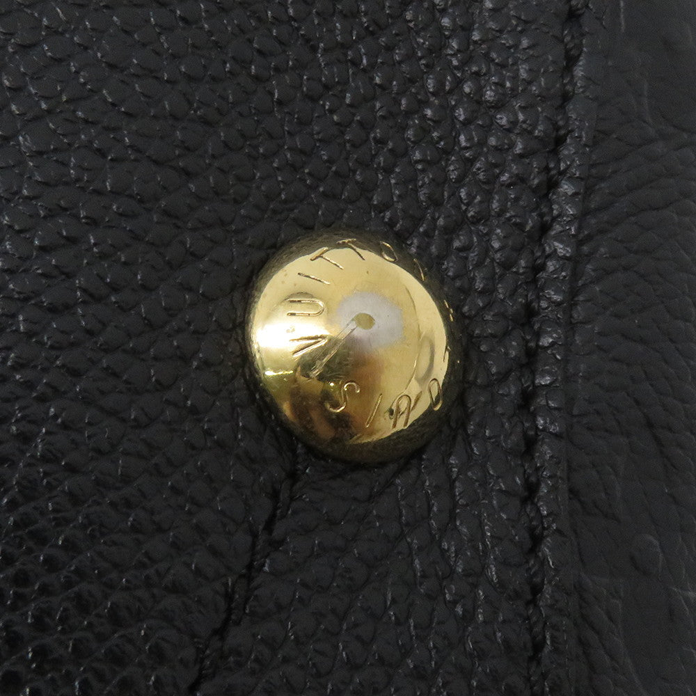 LOUIS VUITTON Montaigne NoirM41048 Monogram Empreinte Leather Size MM