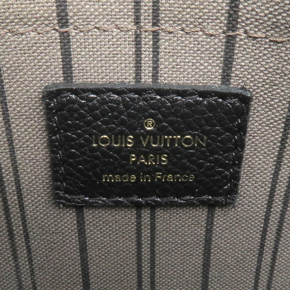 LOUIS VUITTON Montaigne NoirM41048 Monogram Empreinte Leather Size MM