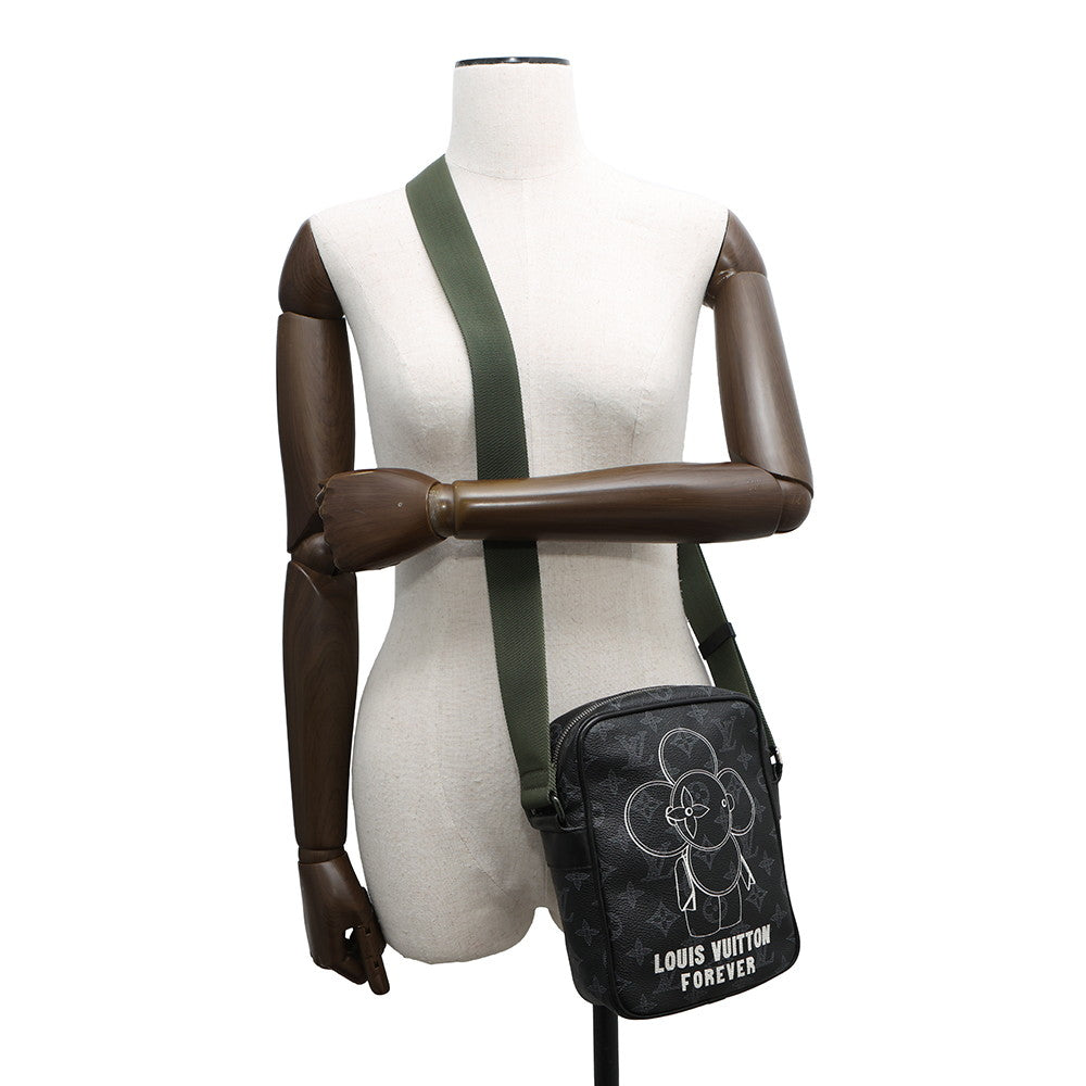 LOUIS VUITTON Danube Noir/KhakiM43677 Monogram Eclipse Vivienne Size PM