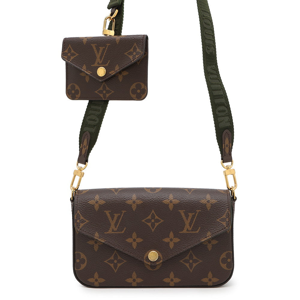 LOUIS VUITTON Multiie Pochette GreenM80091 Monogram