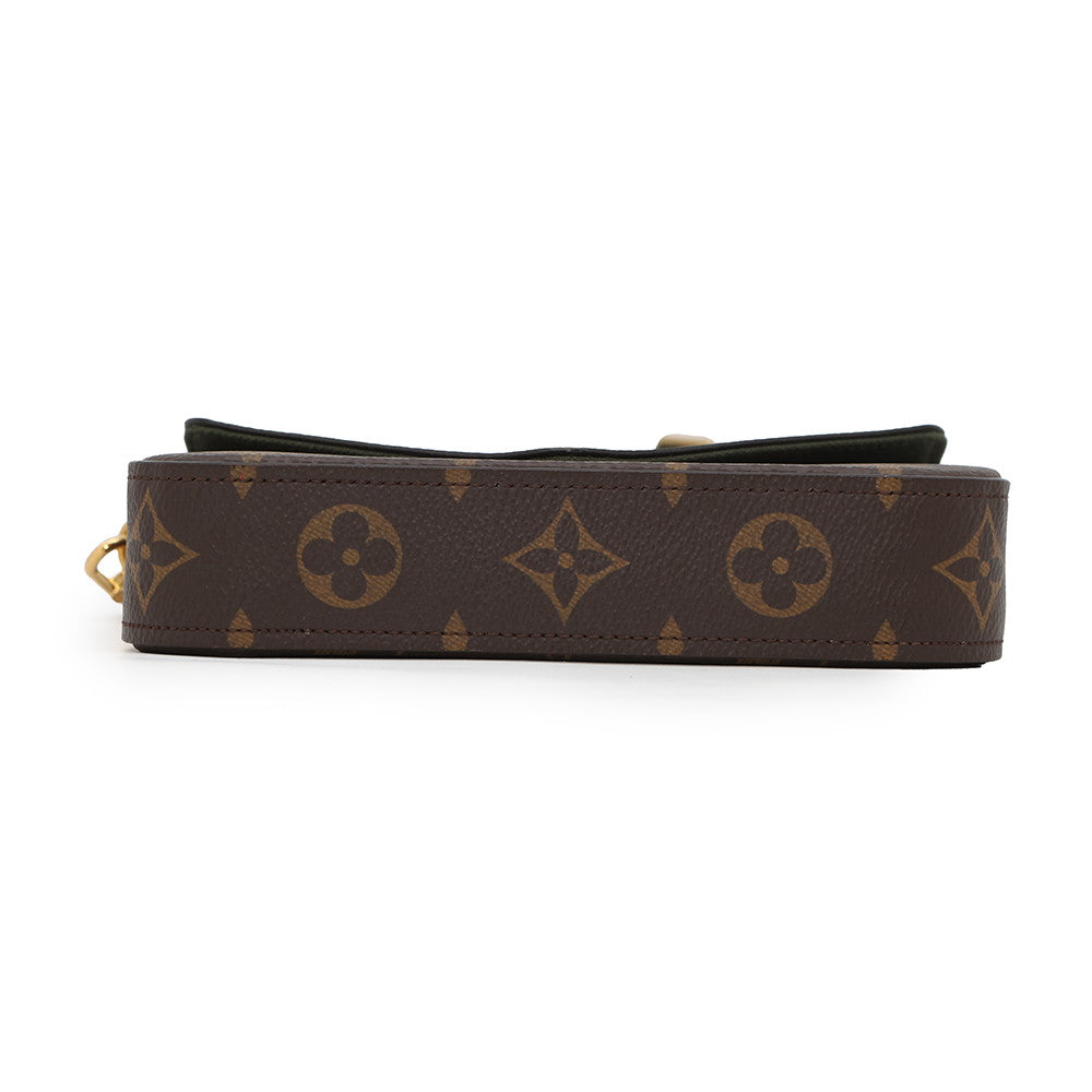 LOUIS VUITTON Multiie Pochette GreenM80091 Monogram