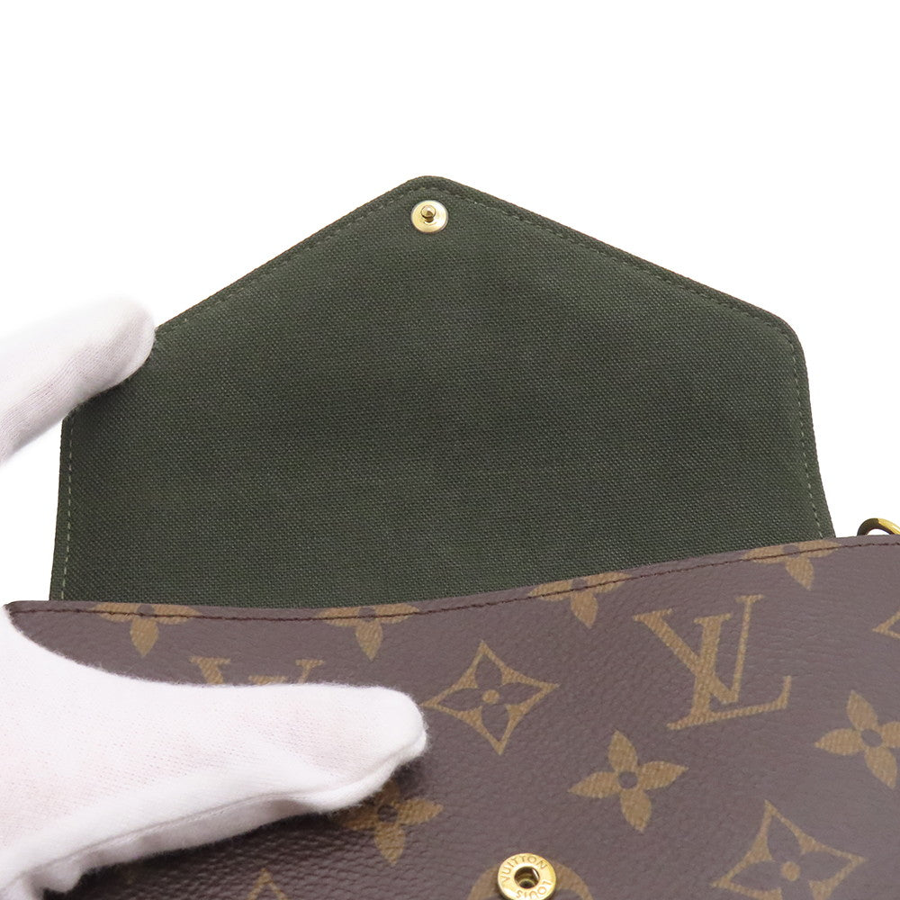 LOUIS VUITTON Multiie Pochette GreenM80091 Monogram