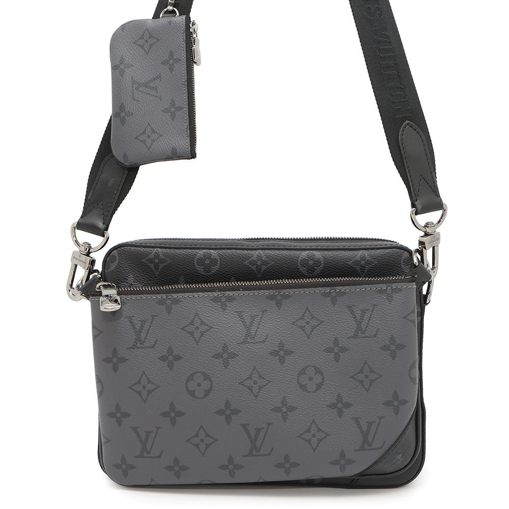 LOUIS VUITTON Trio Messenger NoirM69443 Monogram Eclipse Monogram Eclipse Reverse