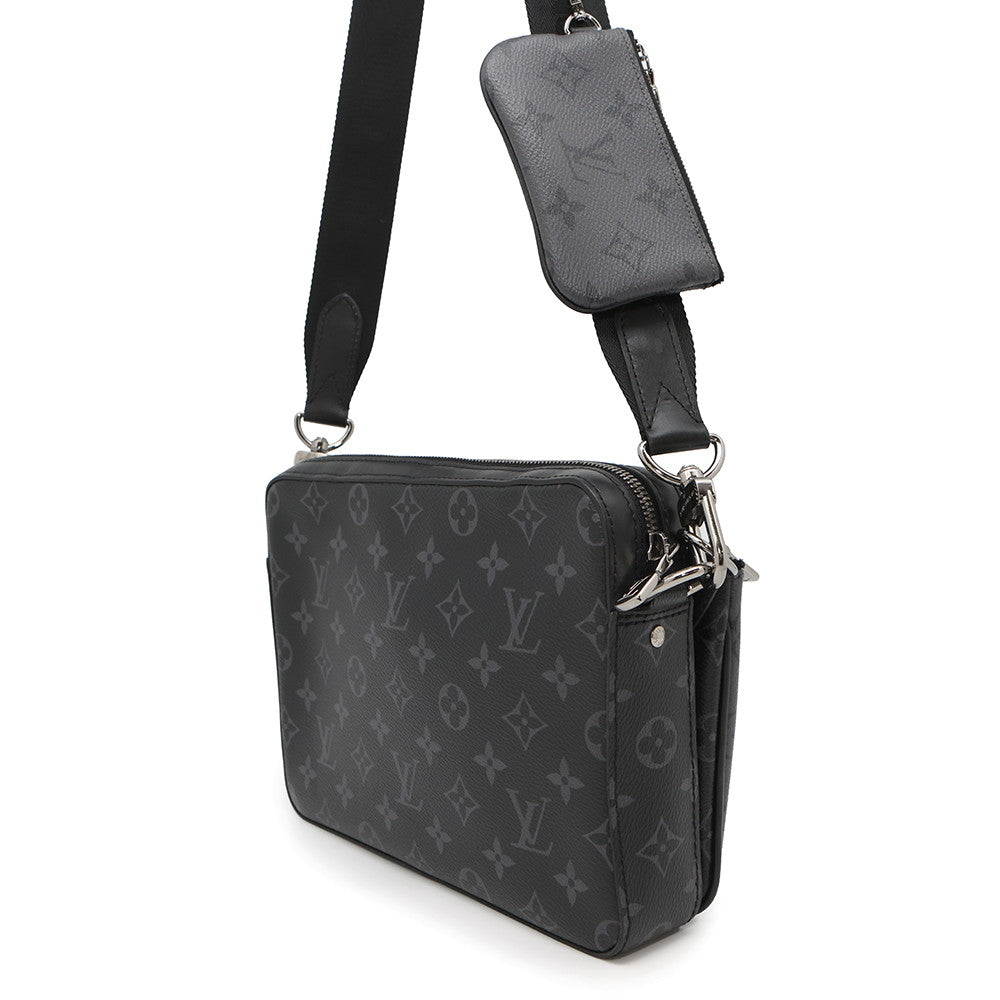 LOUIS VUITTON Trio Messenger NoirM69443 Monogram Eclipse Monogram Eclipse Reverse