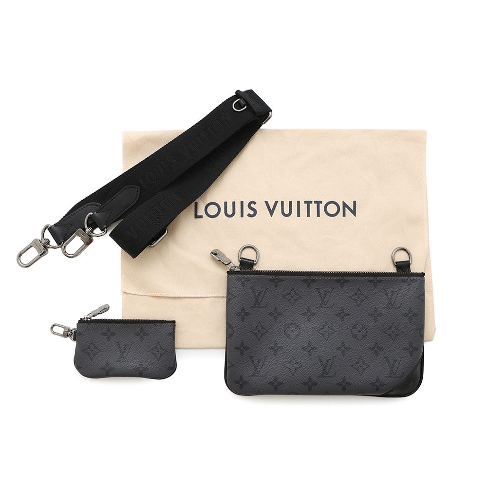 LOUIS VUITTON Trio Messenger NoirM69443 Monogram Eclipse Monogram Eclipse Reverse