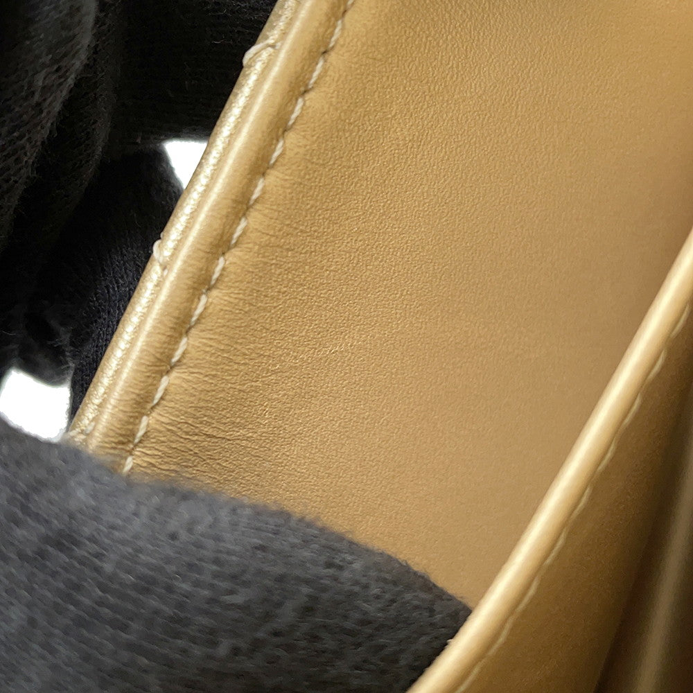 CHANEL Matelasse ChainShoulder Bag GoldAS0585 Leather