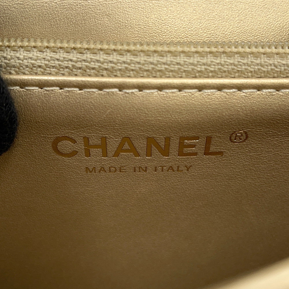 CHANEL Matelasse ChainShoulder Bag GoldAS0585 Leather