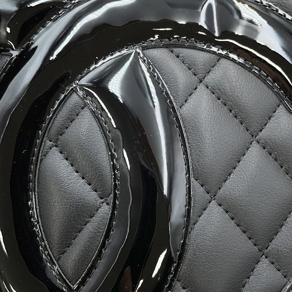 CHANEL Cambon line Tote Bag BlackA25169 Leather Size Large
