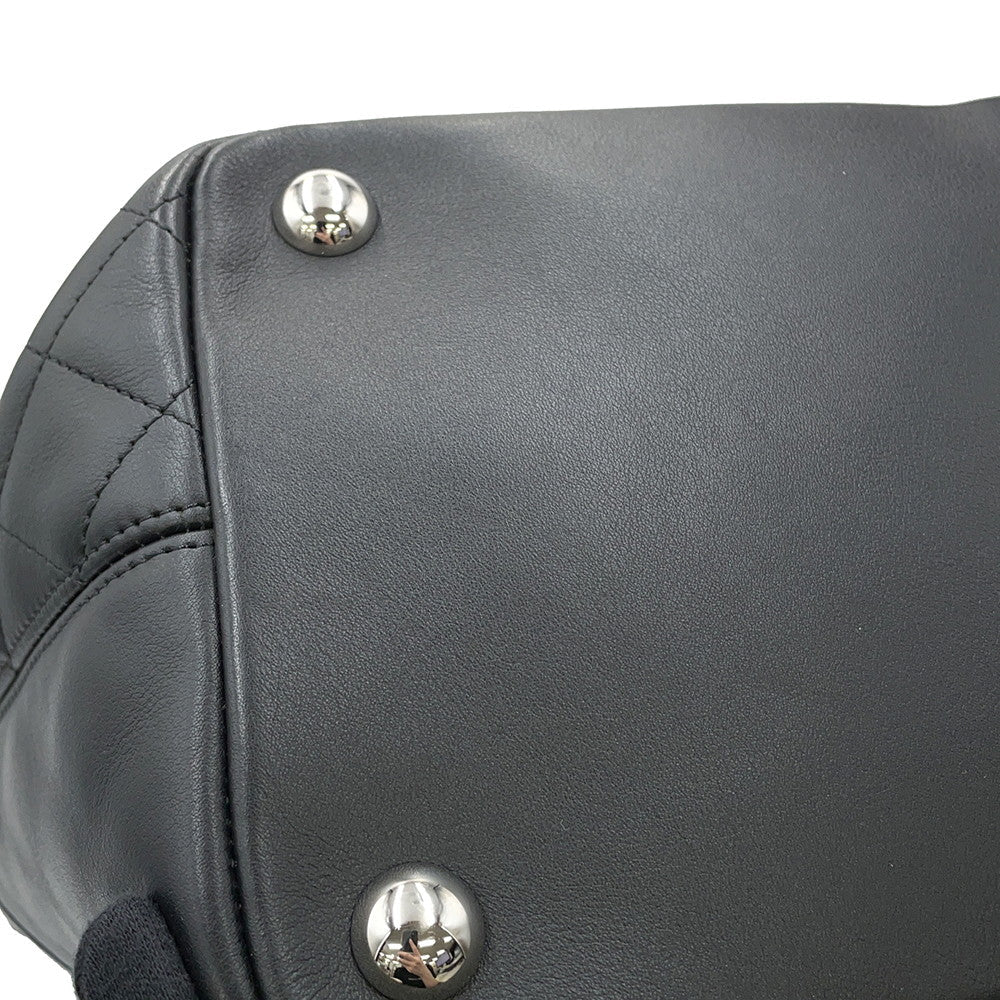 CHANEL Cambon line Tote Bag BlackA25169 Leather Size Large