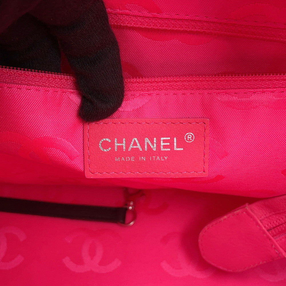 CHANEL Cambon line Tote Bag BlackA25169 Leather Size Large