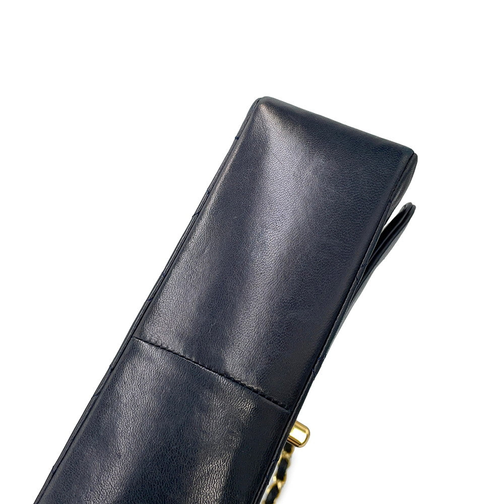 CHANEL Diana ChainShoulder Bag Navy Lambskin