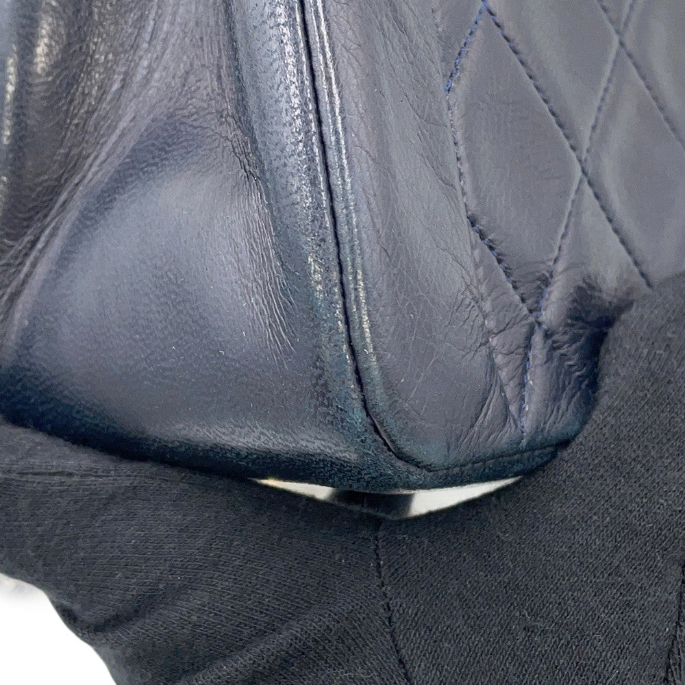 CHANEL Diana ChainShoulder Bag Navy Lambskin