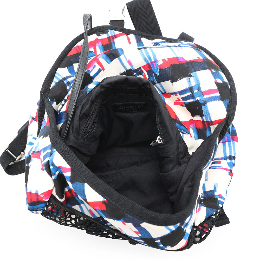 CHANEL Airline Backpack White/MulticolorA93326 Nylon