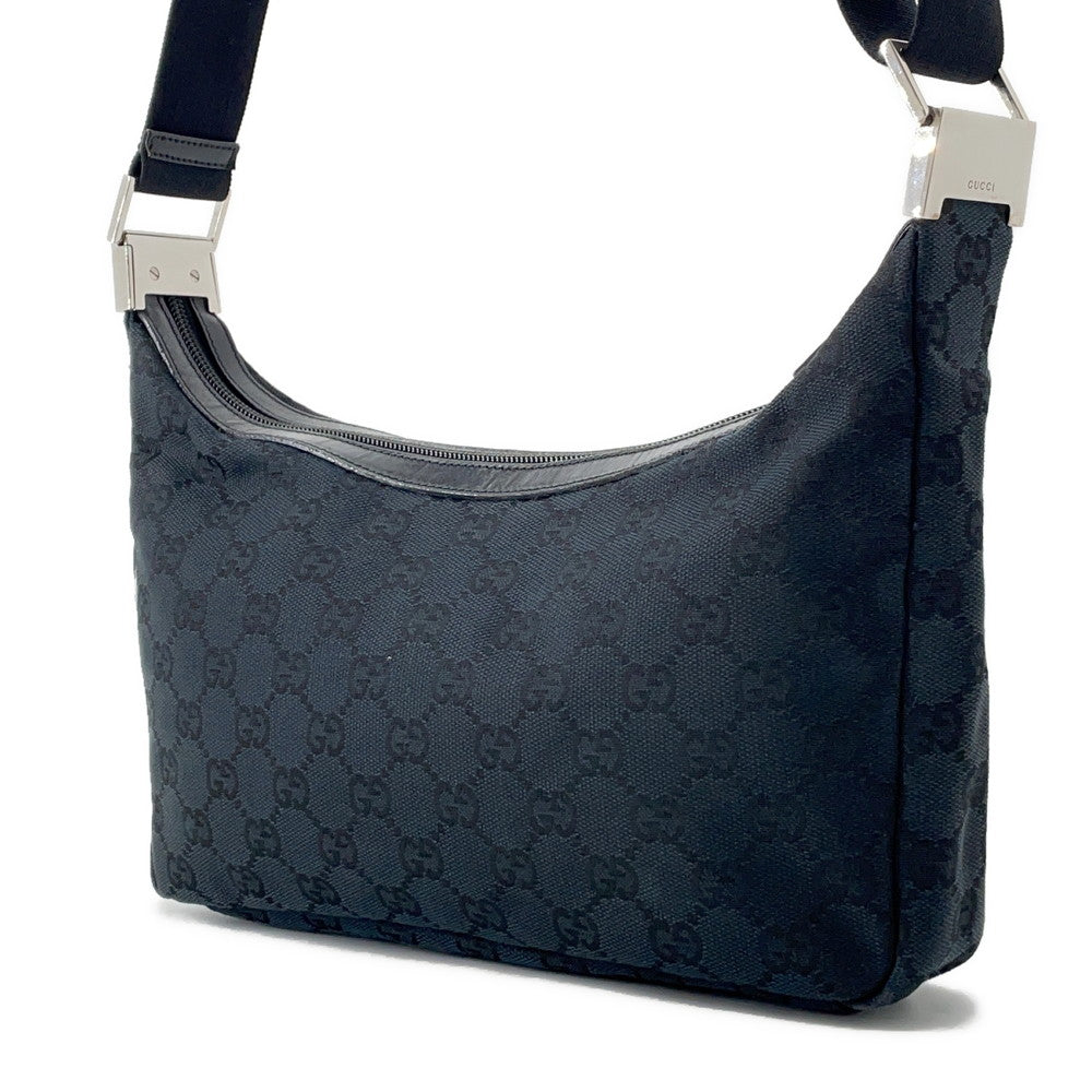 GUCCI GG Canvas One Shoulder Bag Black019 0433 Canvas Leather
