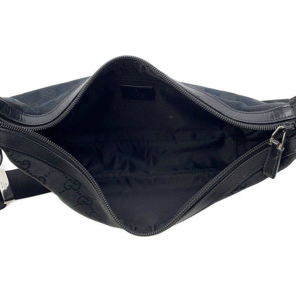 GUCCI GG Canvas One Shoulder Bag Black019 0433 Canvas Leather