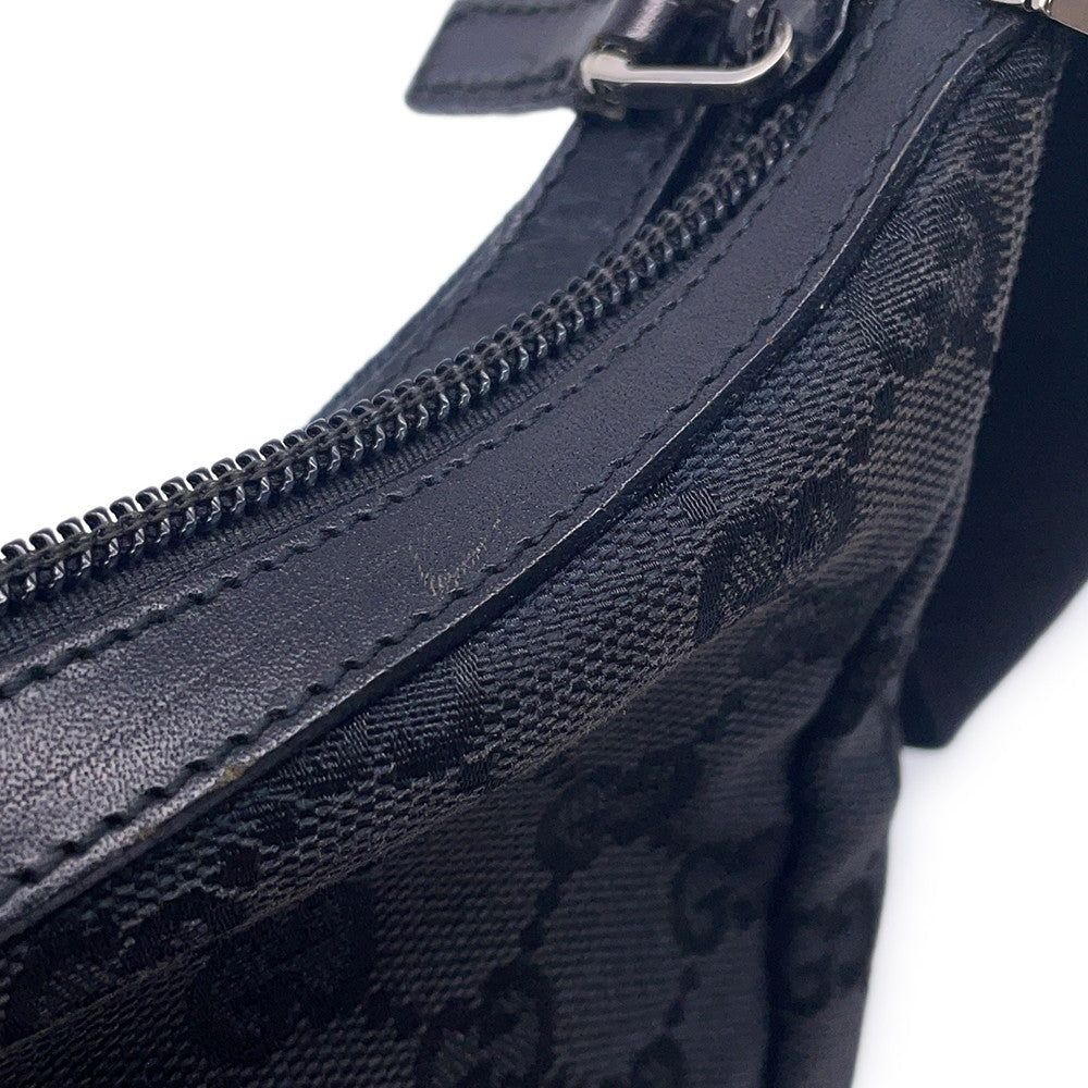 GUCCI GG Canvas One Shoulder Bag Black019 0433 Canvas Leather