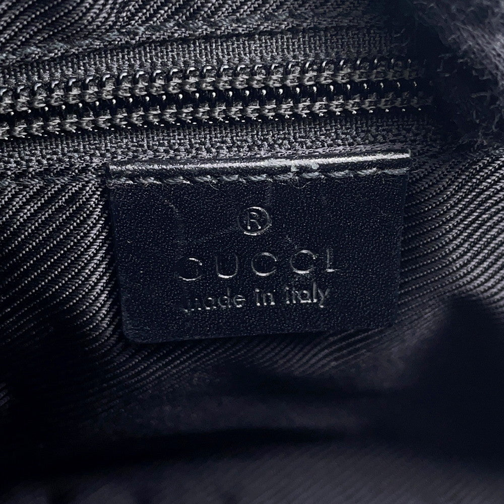 GUCCI GG Canvas One Shoulder Bag Black019 0433 Canvas Leather