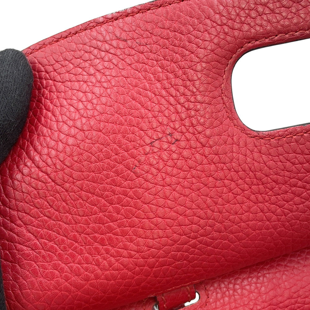 GUCCI Daily 2WAY Handbag Red370831 Bamboo Leather