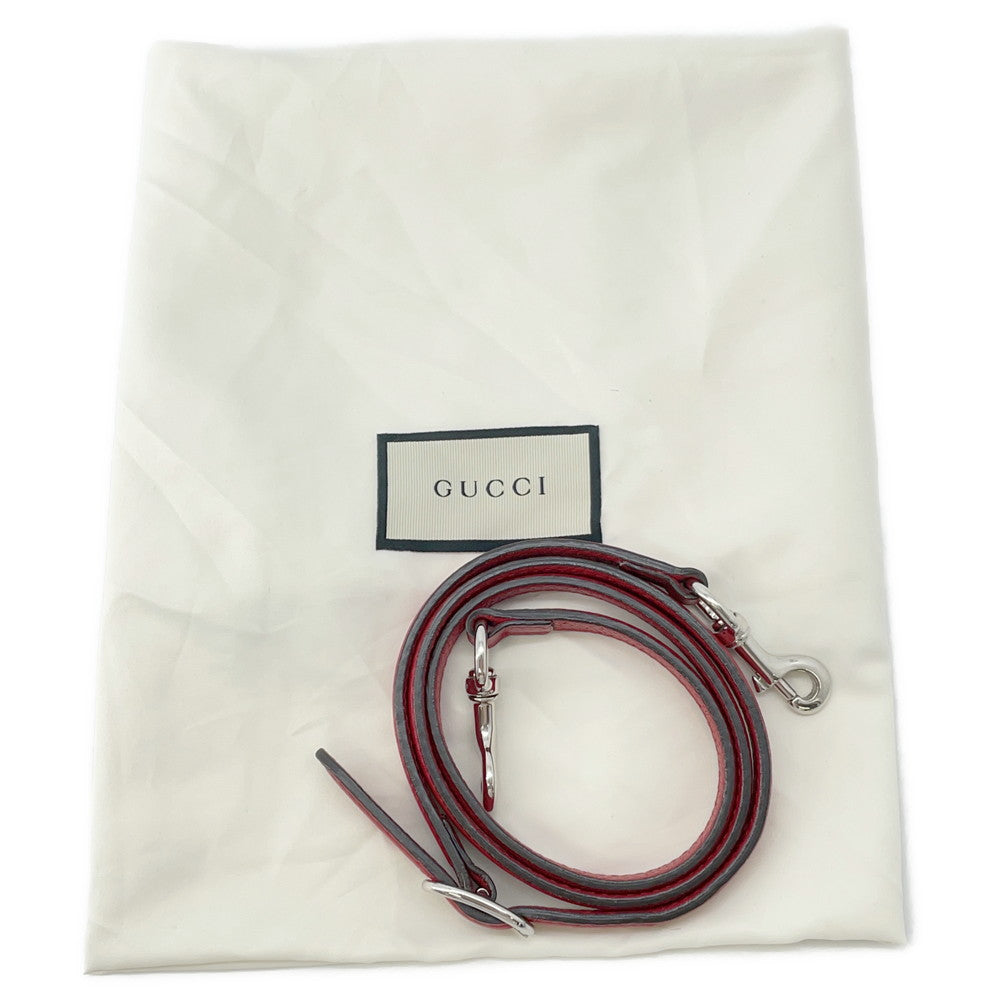 GUCCI Daily 2WAY Handbag Red370831 Bamboo Leather