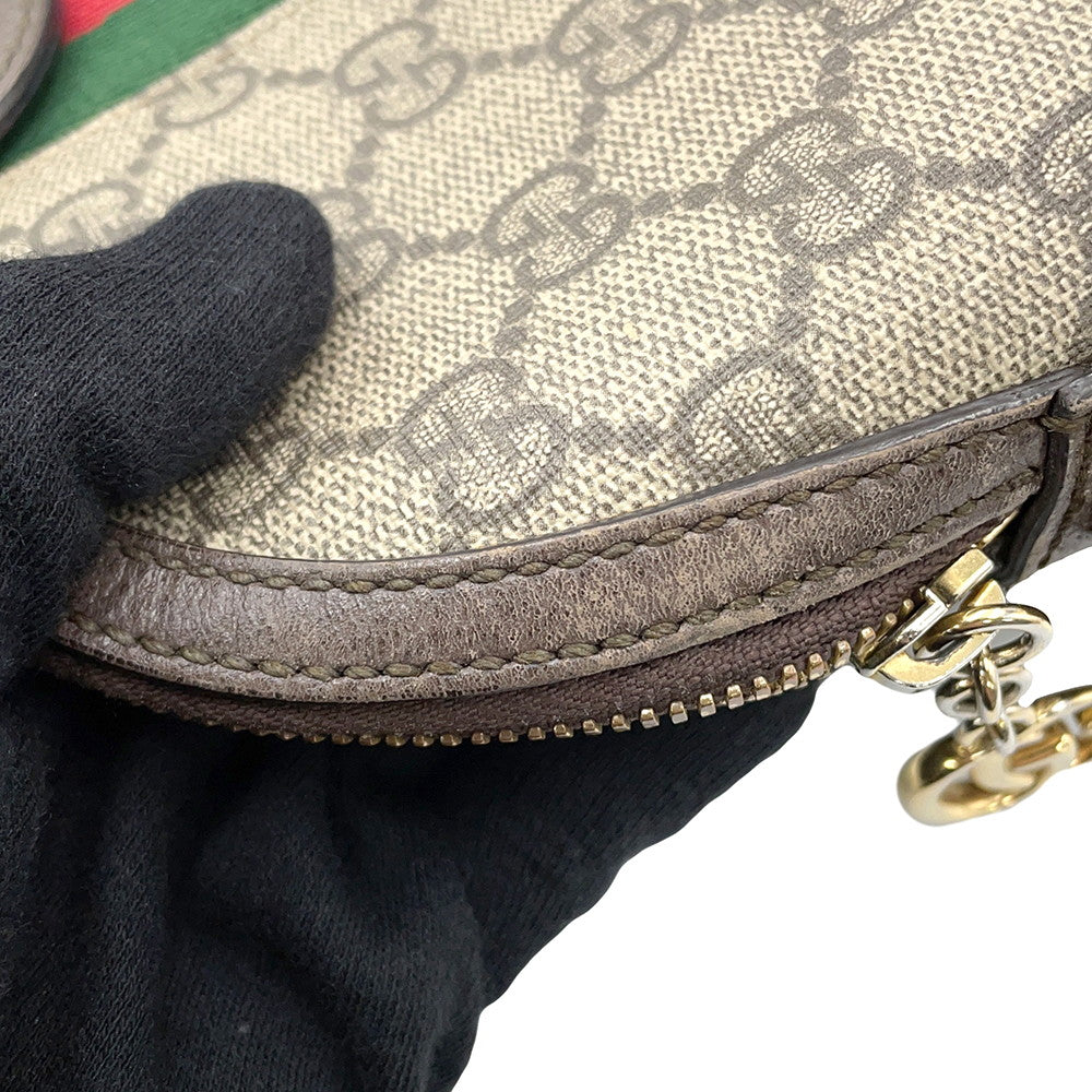 GUCCI Ophidia GG Supreme Shoulder Bag Beige/Brown499621 PVC Leather