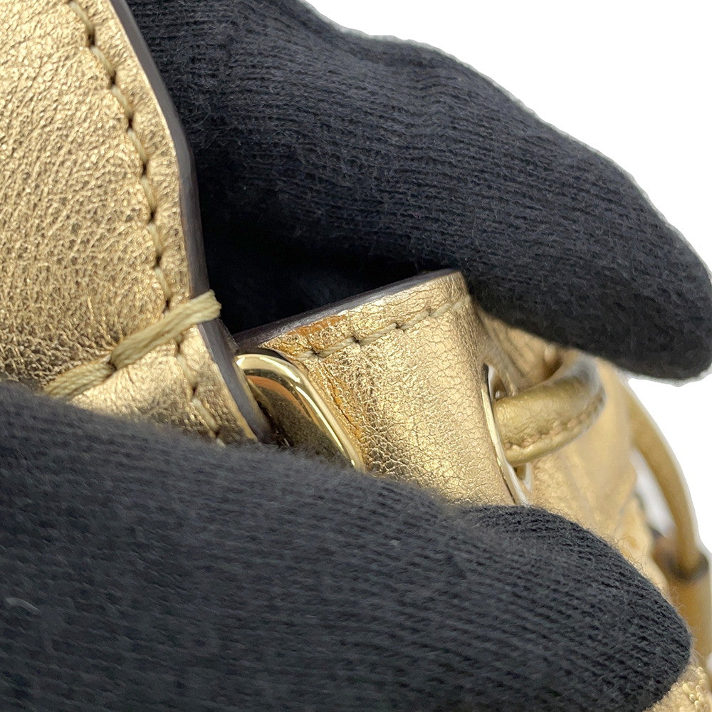 FENDI Montrezor Gold8BS010 Straw Leather Size Mini