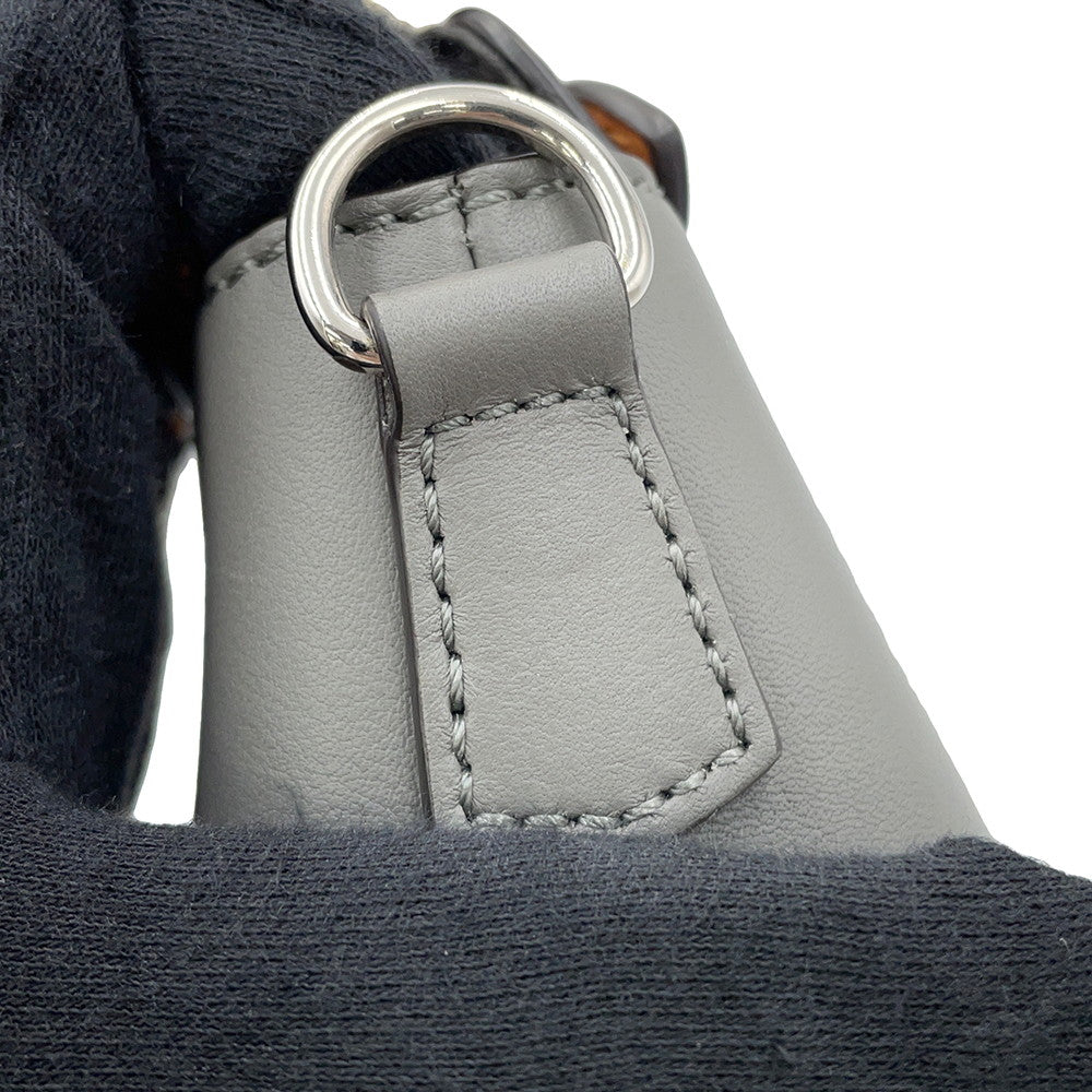 FENDI By the way Gray/Brown/White8BL145 Leather Size Mini