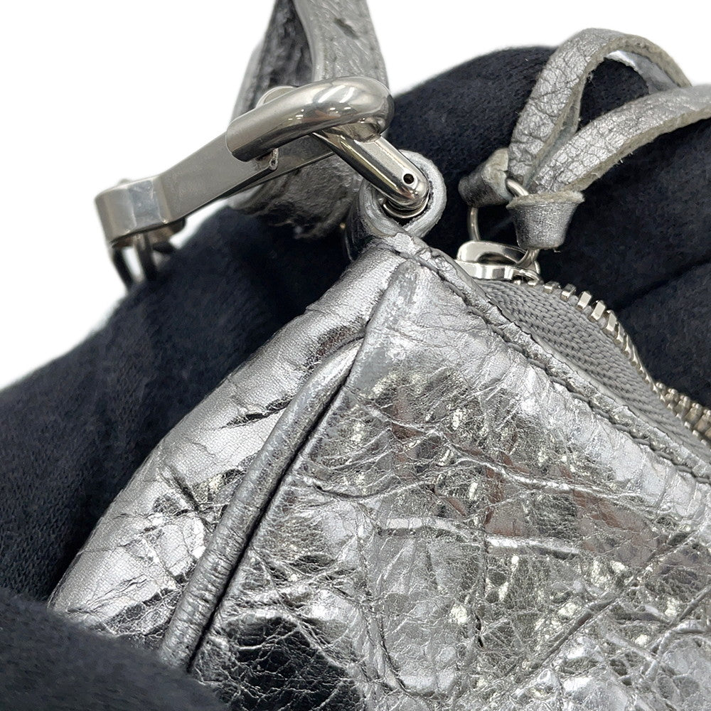 BALENCIAGA luka goal Silver695814 Leather Size Mini