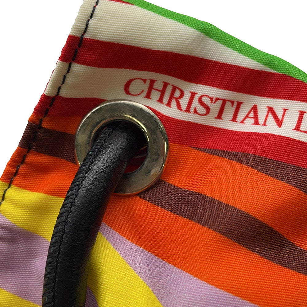 Christian Louboutin Sailor Swim Drawstring BagShoulder Bag Red/Multicolor3225106 Rubber Nylon