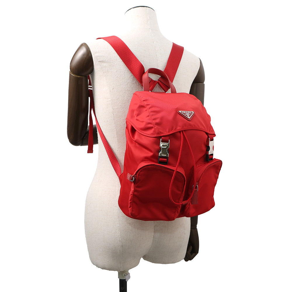 PRADA Backpack Red Nylon