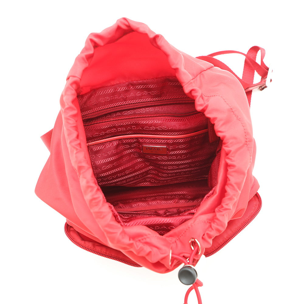 PRADA Backpack Red Nylon