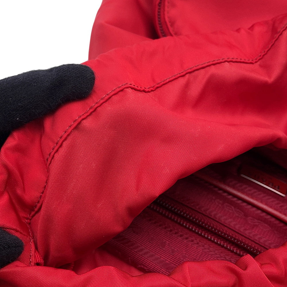 PRADA Backpack Red Nylon