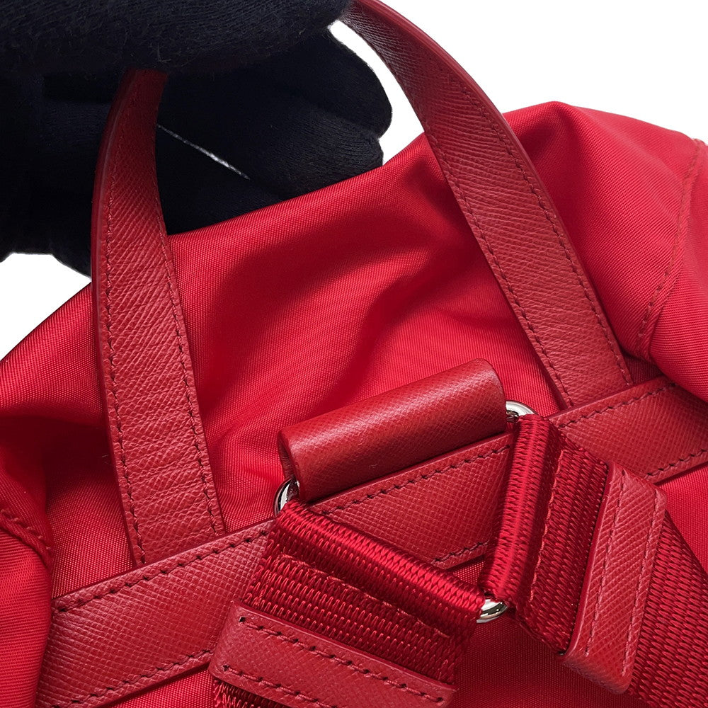 PRADA Backpack Red Nylon