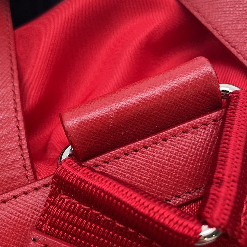 PRADA Backpack Red Nylon