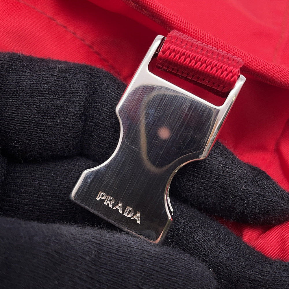 PRADA Backpack Red Nylon