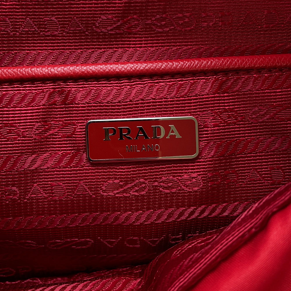 PRADA Backpack Red Nylon