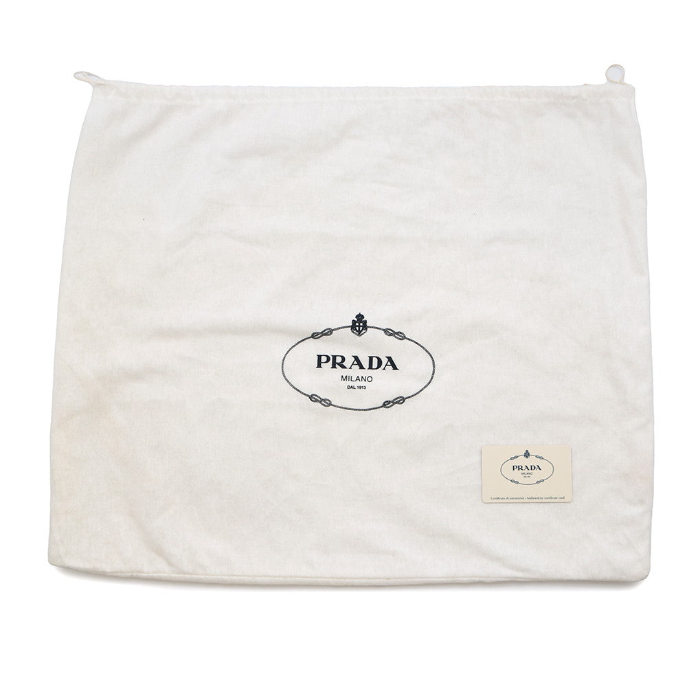 PRADA Logo jacquard handbag Beige/WhiteBR3417 Canvas Leather