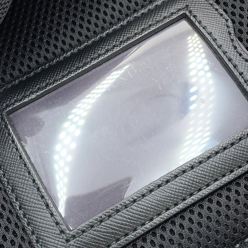 PRADA Pistol Backpack Black/BlueVZ0066 Nylon