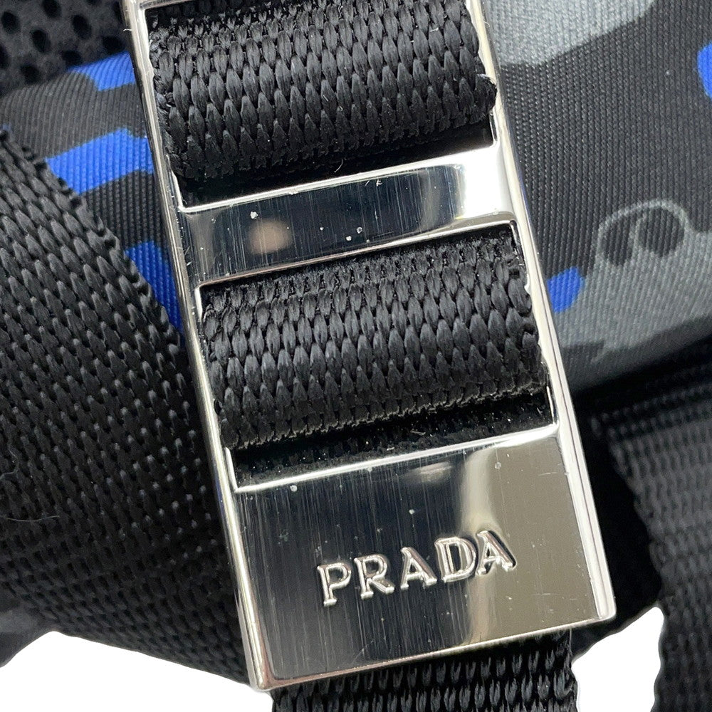 PRADA Pistol Backpack Black/BlueVZ0066 Nylon