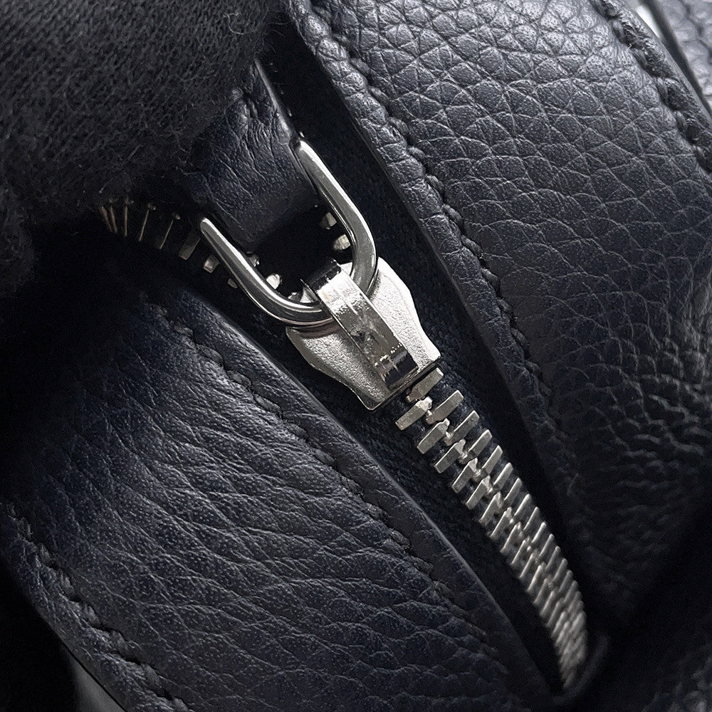 PRADA One Shoulder Bag Navy1BC023 Leather