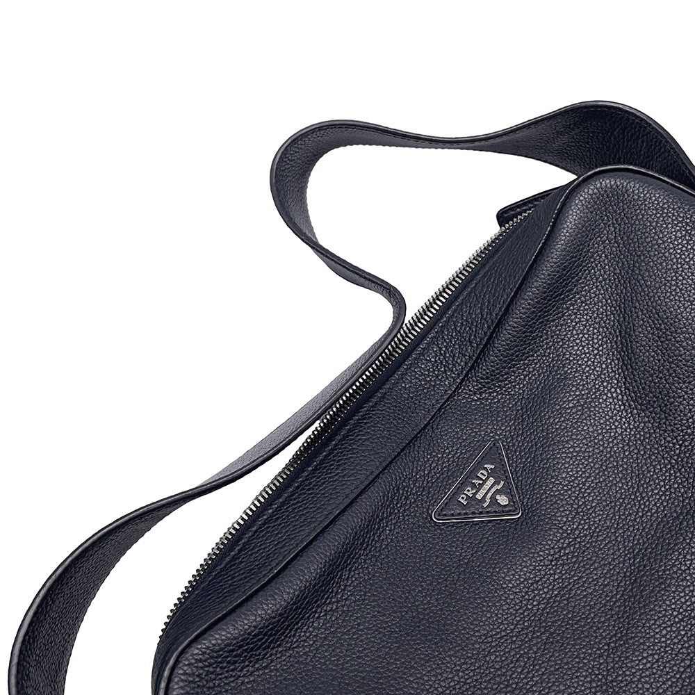 PRADA One Shoulder Bag Navy1BC023 Leather
