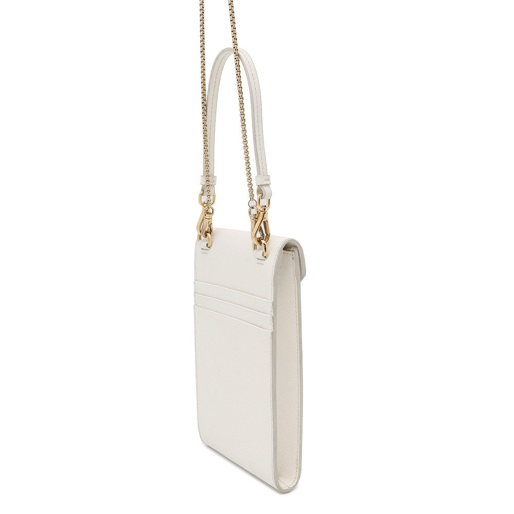 PRADA Mini Shoulder Bag White1BP050 Saffiano LeatherLeather