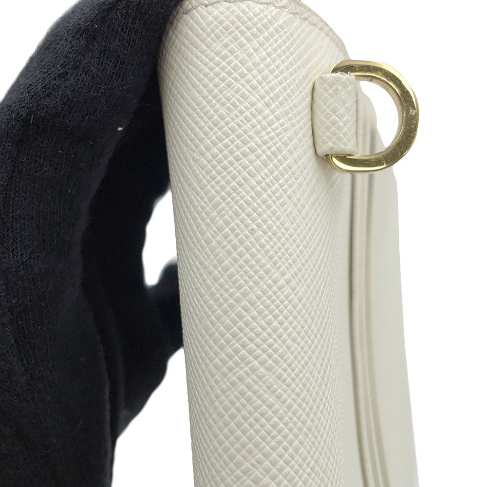 PRADA Mini Shoulder Bag White1BP050 Saffiano LeatherLeather